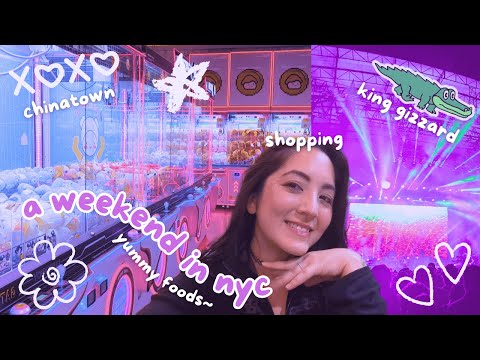 🗽🌃 new york city vlog~! ⋆.ೃ࿔*:･ anime stores, gatcha, king gizz concert, kinokuniya *ೃ༄ 🐉