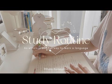 【Morning activities】My language study routine✏️📖