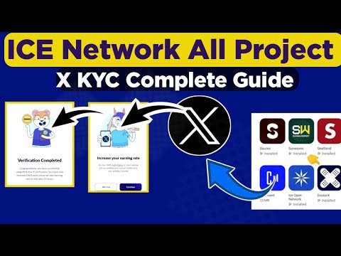 Ice Network All Project X KYC complete Guide | ice network All Project ke Twetar KYC kese kre