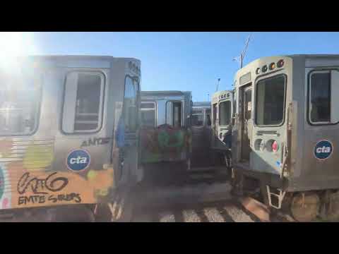 10/17/2024 CTA Blue Line Rosemont Yard | シカゴ ブルーライン ローズモント車両基地