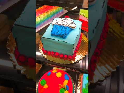 Summer chocolate strawberry cake compilation at grocery store