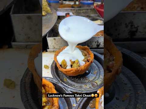 Lucknow’s Famous Tokri Chaat😳😍|| Indian Street Food