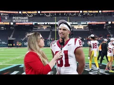 USC WR Kyle Ford on his game-winning TD catch against Texas A&M in the Las Vegas Bowl