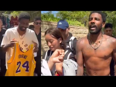 Kyrie Irving GOES OFF speaking FACTS  while walking CHINA SHIRTLESS & speaks philosophy!  Said this.