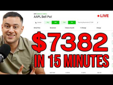 Watch Millionaire Trader Sell Puts Live! (Selling put options for beginners)