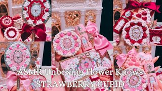 ASMR Unboxing Flower Knows Strawberry Cupid #flowerknows #unboxing #makeup #cute #douyinmakeup #grwm