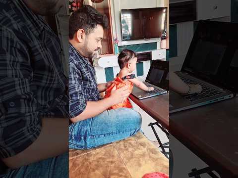 Adorable Baby’s First Steps with Technology | Fun Parenting Moments