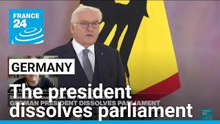 Germany's president dissolves parliament, sets national election for Feb. 23 • FRANCE 24 English