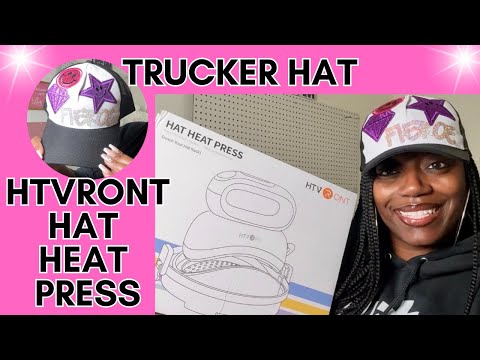 TRUCKER HAT MAKEOVER WITH HTVRONT HEAT PRESS AND DOLLAR TREE PATCHES!