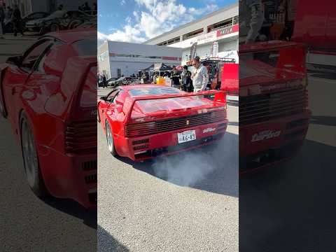 FUELFEST JAPAN 2024 Ferrari Testarossa Engine Sound フェラーリ・テスタロッサ エンジン音 スーパーカー  ワイルドスピードイベント  #shorts