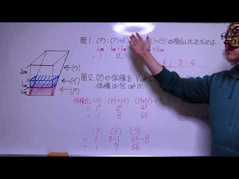 相似の図形　体積比