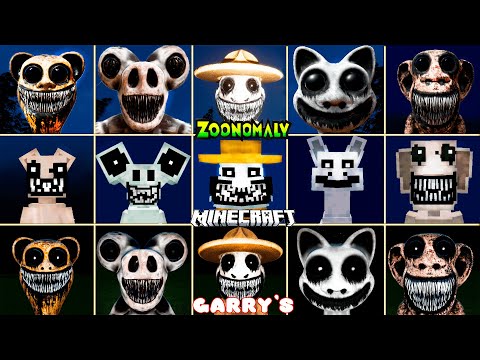 Zoonomaly ALL JUMPSCARES vs MINECRAFT vs Garry's Mod