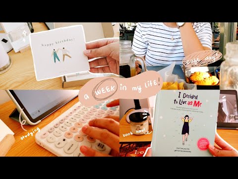 weekly vlog / book haul, my birthday, café day, studying & lots of snacking