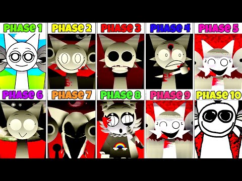 All Phases In Incredibox Sprunki: Phase 2 VS Phase 3 VS Phase 4 VS Phase 5 VS Phase 6 VS Phase 7-10!