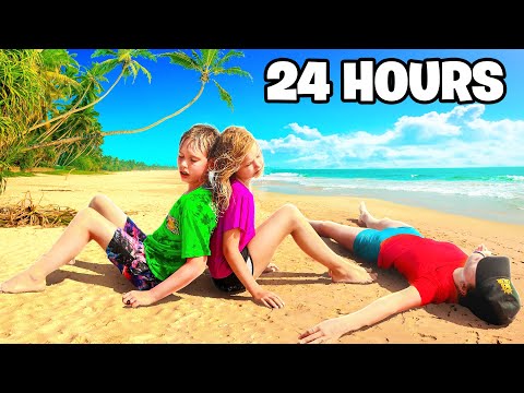 You WON'T Believe What Happened When We Went Swimming At The Beach for 24 HOURS!