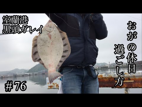 オガの休日過ごし方#76室蘭港デカ黒頭ガレイ