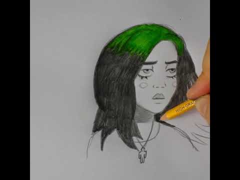 Drawing Billie Eilish with Mom (Mom's video)