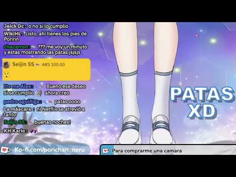 Vtuber JAPONESA muestra las PIERNAS y se equivoca en su ESPAÑOL 😅 | Poririn