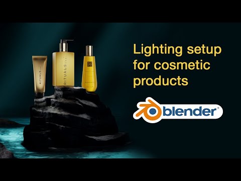 How to Light Cosmetic Products in Blender. Behind the Scenes Walkthrough