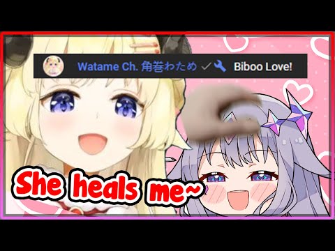 [ENG SUB/Hololive] Watame got infected by Biboo's cuteness