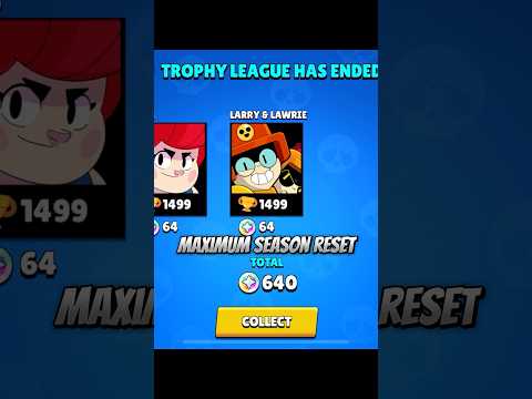 Maximum Season Reset 🏆 #brawlstars #reset