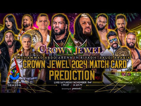 WWE Crown Jewel 2024 - Match Card Prediction | Wrestle Freakin