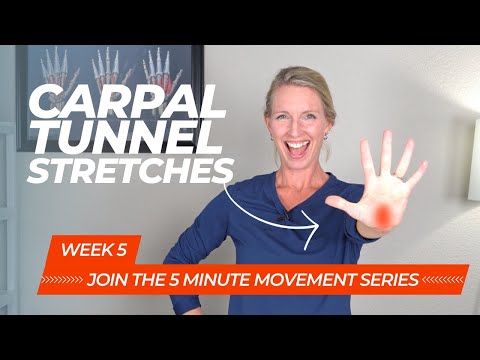 Carpal Tunnel Relief Stretches for Both Hands: 5 Minute Follow Along Movement Series Week 5