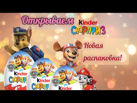 Kinder Surprise Paw Patrol , Щенячий Патруль 2024 Новая распаковка Москва