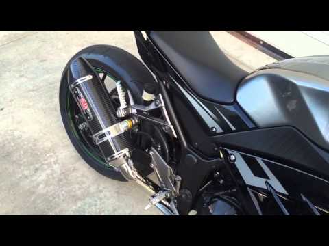 Kawasaki Ninja 300 with exhaust EX300