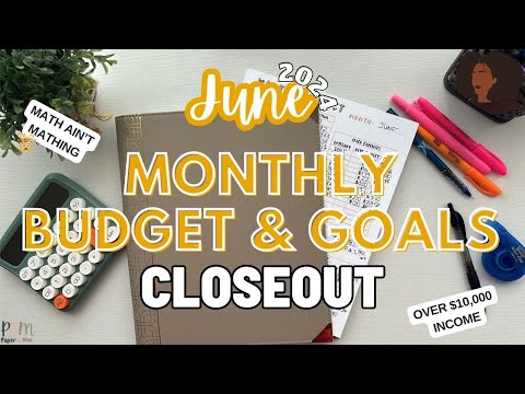 June 2024 Monthly Budget & Goals CloseOut | HIS & HER | Zero Based Budget |Millennial Couple