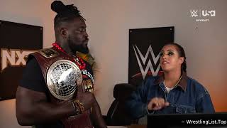 Ava tells Oba Femi who his rivals will be in NXT Battleground: NXT, May. 21, 2024