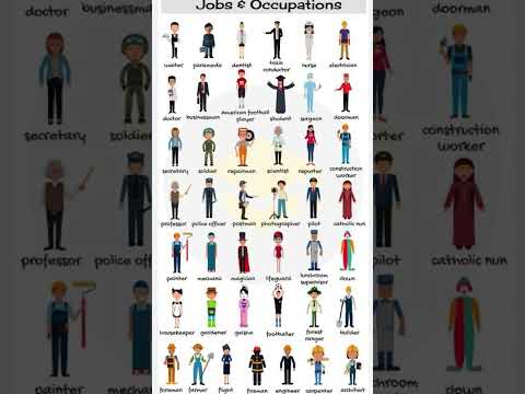 Jobs and occupations in English #english