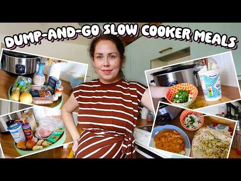 3 DUMP AND GO SLOW COOKER RECIPES | Summer 2024 Easy and Budget Throw It All In Slow Cooker Dinners