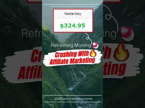 Made 🔥$324.95🔥 Yesterday 🔥🔥 Crushing with Affiliate Marketing 💥 #shorts