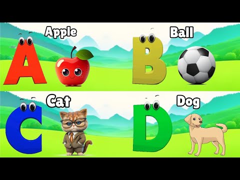 A for Apple Nursery Rhymes | Phonics for Kids | English Alphabet Letters