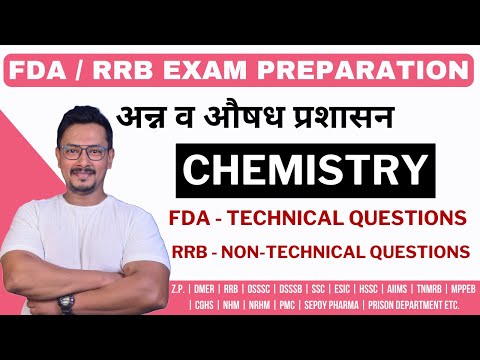 CHEMISTRY / ANALYTICAL CHEMISTRY /FDA & RRB EXAM PREPARATION / SENIOR TECH ASST. /ANALYTICAL CHEMIST