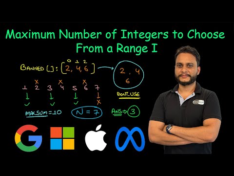 Maximum Number of Integers to Choose From a Range I | Leetcode 2554