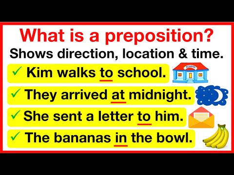 PREPOSITIONS 🤔 | What is a preposition? | Learn with examples | Parts of speech 6