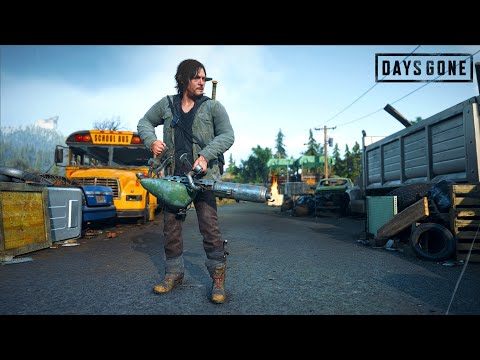 Days Gone - Burning Hordes With Heavy Flamethrower [DARYL DIXON MOD]