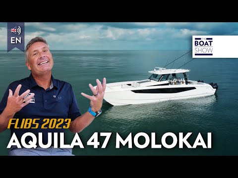 AQUILA 47 Molokai seen at FLIBS 2023 - The Boat Show