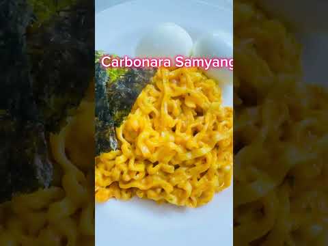 Trending Samyang Carbonara❤️ #youtubeshorts #food