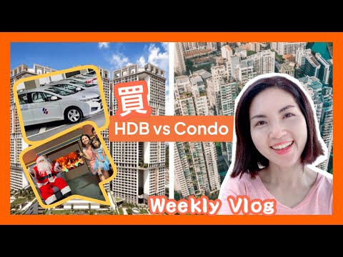 Apartment Hunting：買二手HDB or Condo？｜連續學車一星期  遇上最大的困難｜熱天的聖誕 @ Christmas Wonderland｜Weekly Vlog