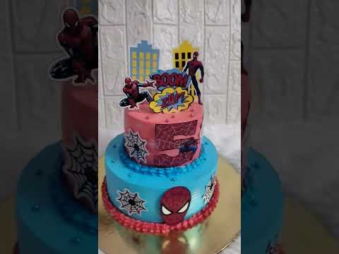 spiderman cake