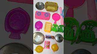 Diy Unboxing amazing Plastic kitchen set | Kitchen Set | Dolliyon toy | Mini Clay | 33 #shorts