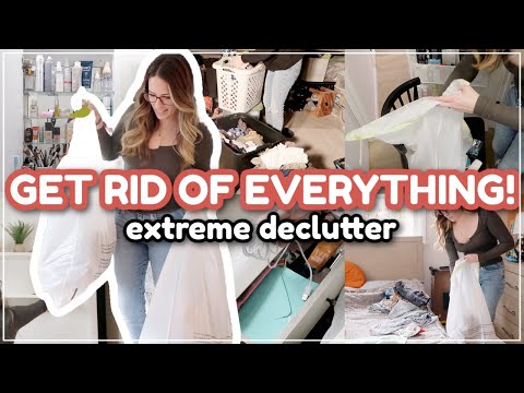 THROWING EVERYTHING OUT IN 2024 / Decluttering, Organizing, & Cleaning! Whole House Declutter