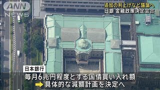 日銀 追加の利上げなど議論へ　金融政策決定会合(2024年7月30日)