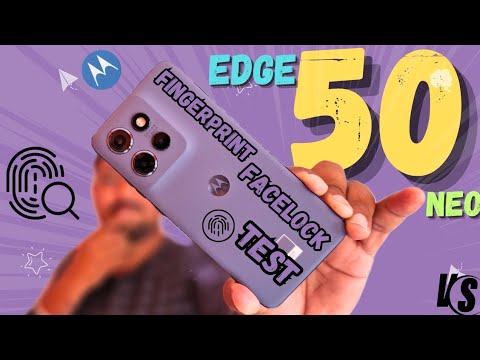 Moto Edge 50 Neo fingerprint vs Facelock test Review 🔥