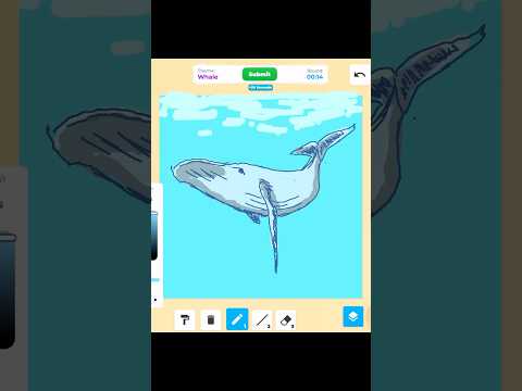 Drawing Whale in Roblox #drawing #roblox #speeddrawing