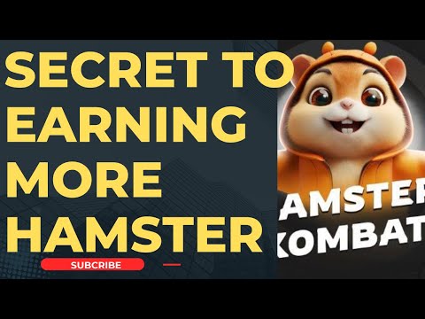 SECRETS TO EARN MORE HAMSTER KOMBAT @IkabaMichael