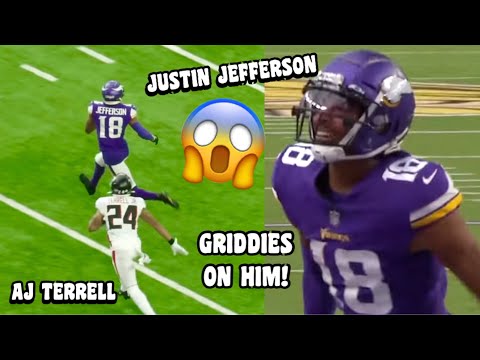 Justin Jefferson Vs AJ Terrell 🔥 ELITE MATCHUP! (WR Vs CB) Vikings Vs Falcons NFL highlights